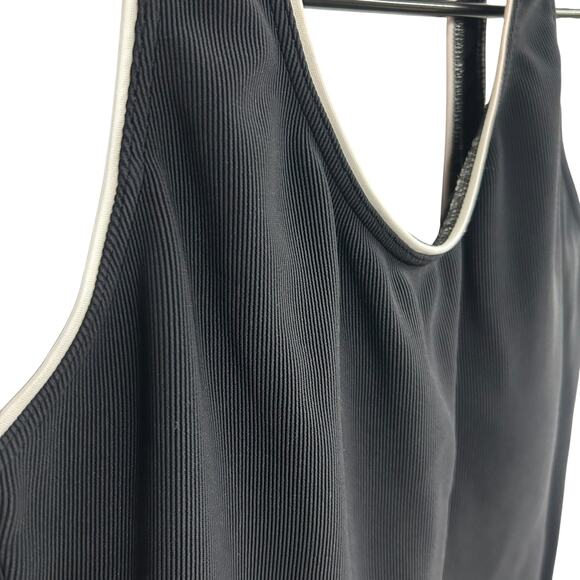 Minimalist Tennis Core Racerback Tank‎ Lands’ End Navy White Size 12 - Picture 3 of 6